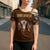 Native Skull Christmas Design Cross Shoulder Shirt Xmas Holiday Patterns - Wonder Print Shop