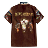 Native Skull Christmas Design Family Matching Mermaid Dress and Hawaiian Shirt Xmas Holiday Patterns - Wonder Print Shop