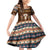 Native Skull Christmas Design Family Matching Off Shoulder Short Dress and Hawaiian Shirt Xmas Holiday Patterns - Wonder Print Shop