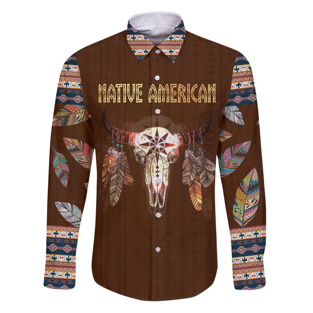 Native Skull Christmas Design Family Matching Puletasi and Hawaiian Shirt Xmas Holiday Patterns - Wonder Print Shop