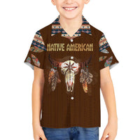 Native Skull Christmas Design Family Matching Puletasi and Hawaiian Shirt Xmas Holiday Patterns - Wonder Print Shop