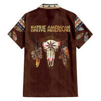 Native Skull Christmas Design Family Matching Summer Maxi Dress and Hawaiian Shirt Xmas Holiday Patterns - Wonder Print Shop