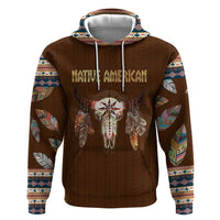 Native Skull Christmas Design Hoodie Xmas Holiday Patterns - Wonder Print Shop