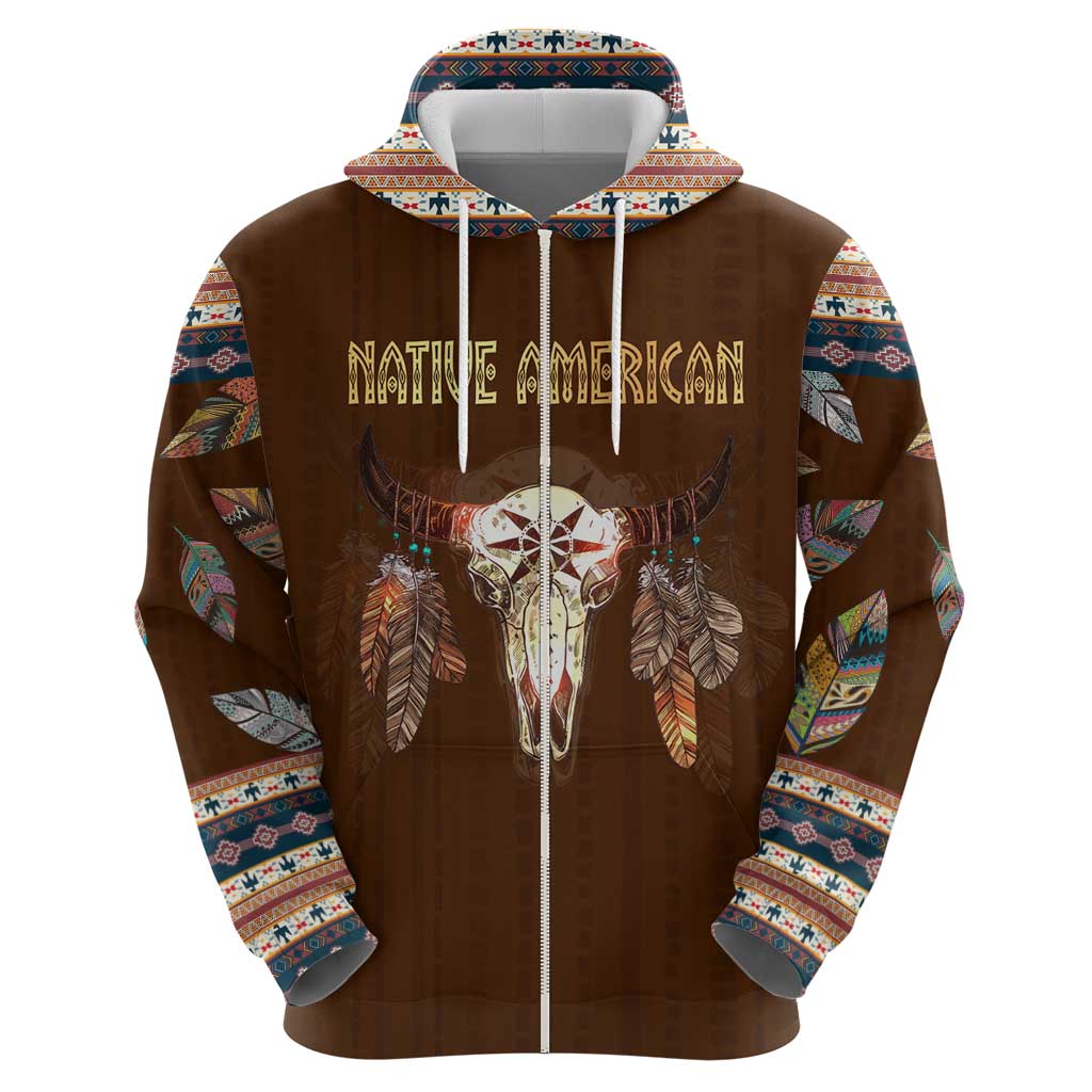 Native Skull Christmas Design Hoodie Xmas Holiday Patterns - Wonder Print Shop