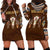 Native Skull Christmas Design Hoodie Dress Xmas Holiday Patterns - Wonder Print Shop