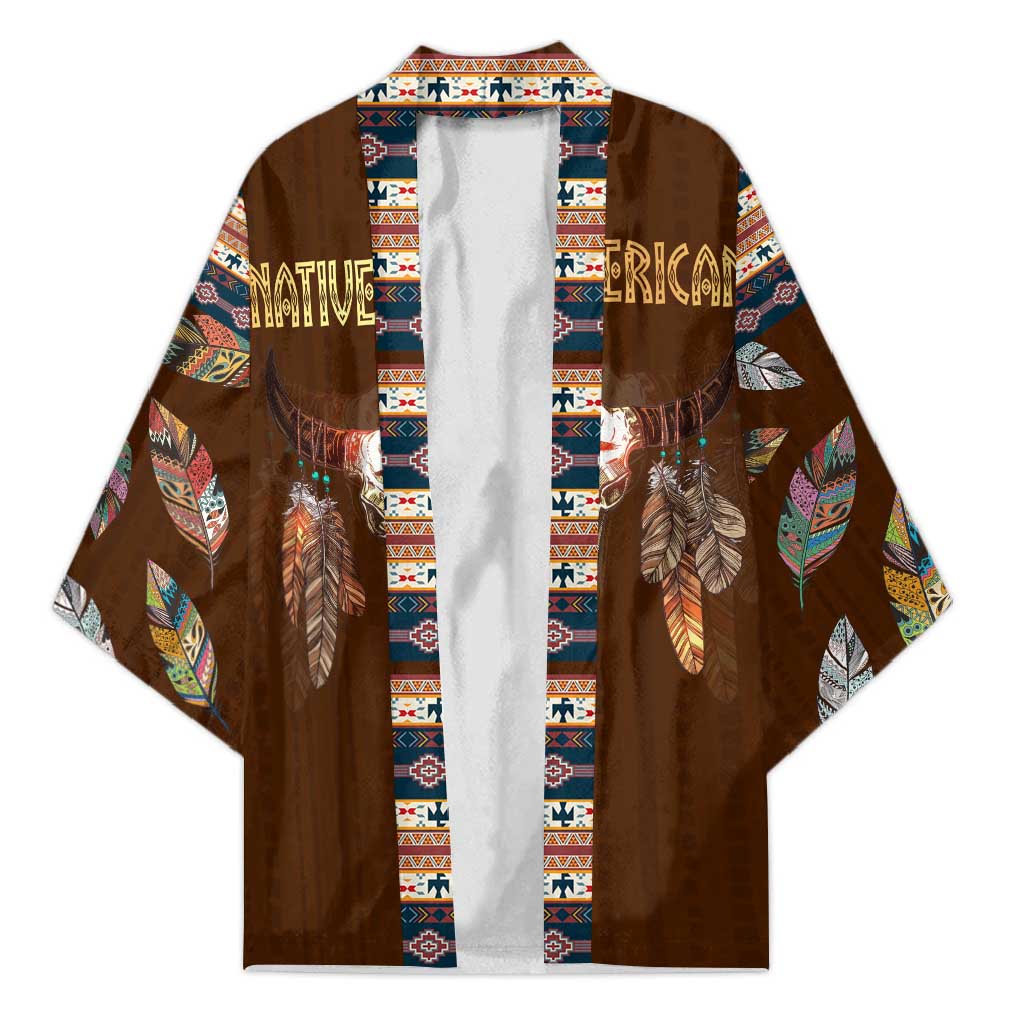 Native Skull Christmas Design Kimono Xmas Holiday Patterns - Wonder Print Shop