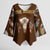 Native Skull Christmas Design Kimono Sleeve Blouse Xmas Holiday Patterns - Wonder Print Shop