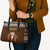 Native Skull Christmas Design Leather Bag Xmas Holiday Patterns - Wonder Print Shop