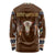 Native Skull Christmas Design Long Sleeve Shirt Xmas Holiday Patterns - Wonder Print Shop