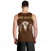Native Skull Christmas Design Men Tank Top Xmas Holiday Patterns - Wonder Print Shop
