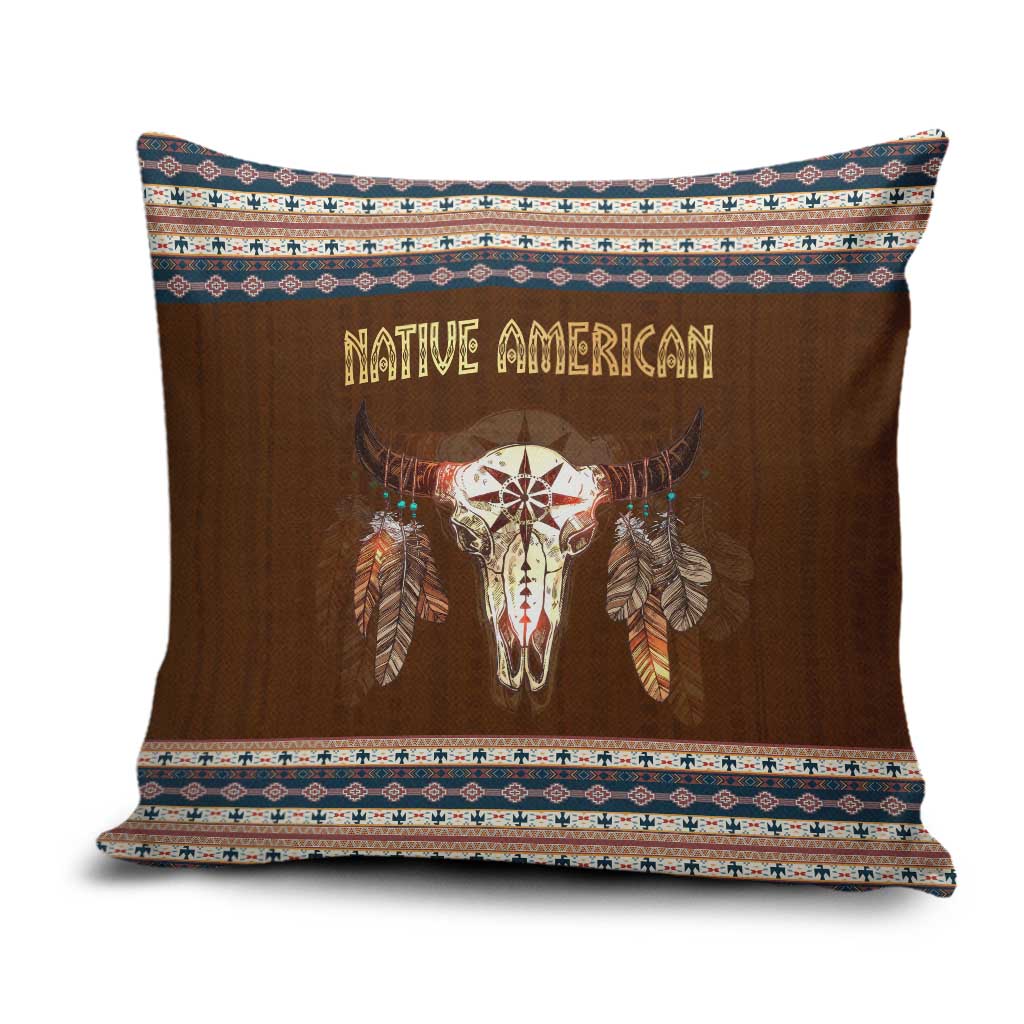 Native Skull Christmas Design Pillow Cover Xmas Holiday Patterns - Wonder Print Shop