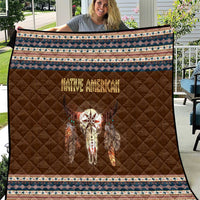 Native Skull Christmas Design Quilt Xmas Holiday Patterns - Wonder Print Shop