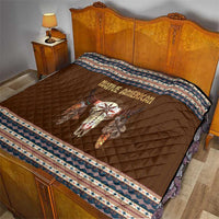 Native Skull Christmas Design Quilt Xmas Holiday Patterns - Wonder Print Shop