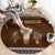 Native Skull Christmas Design Round Carpet Xmas Holiday Patterns - Wonder Print Shop