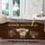 Native Skull Christmas Design Round Carpet Xmas Holiday Patterns - Wonder Print Shop