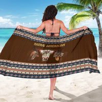 Native Skull Christmas Design Sarong Xmas Holiday Patterns - Wonder Print Shop