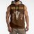 Native Skull Christmas Design Sleeveless Hoodie Xmas Holiday Patterns - Wonder Print Shop
