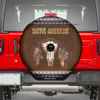 Native Skull Christmas Design Spare Tire Cover Xmas Holiday Patterns - Wonder Print Shop