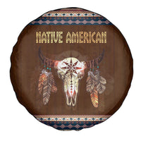 Native Skull Christmas Design Spare Tire Cover Xmas Holiday Patterns - Wonder Print Shop
