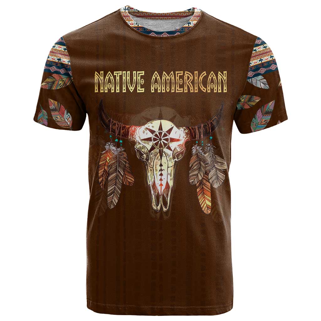 Native Skull Christmas Design T Shirt Xmas Holiday Patterns - Wonder Print Shop