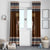 Native Skull Christmas Design Window Curtain Xmas Holiday Patterns - Wonder Print Shop