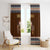 Native Skull Christmas Design Window Curtain Xmas Holiday Patterns - Wonder Print Shop