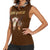 Native Skull Christmas Design Women Sleeveless Polo Shirt Xmas Holiday Patterns - Wonder Print Shop