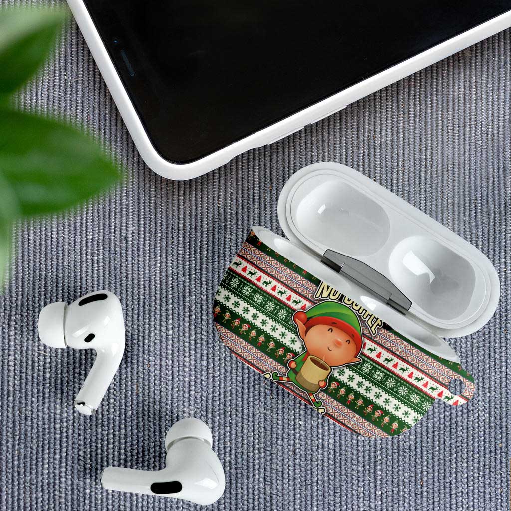 No Coffee No Workee Christmas Design AirPods Case Xmas Holiday Patterns - Wonder Print Shop