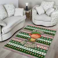 No Coffee No Workee Christmas Design Area Rug Xmas Holiday Patterns - Wonder Print Shop