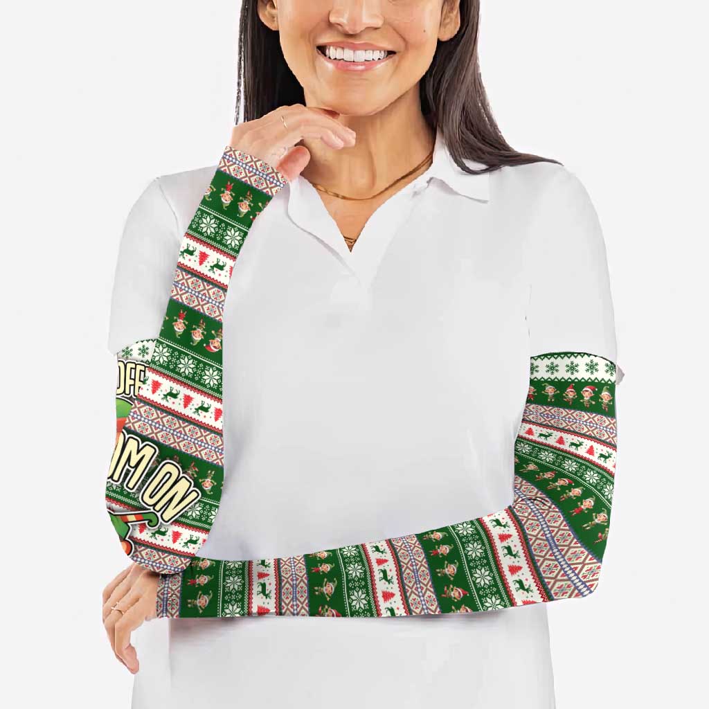 No Coffee No Workee Christmas Design Arm Sleeves Xmas Holiday Patterns - Wonder Print Shop