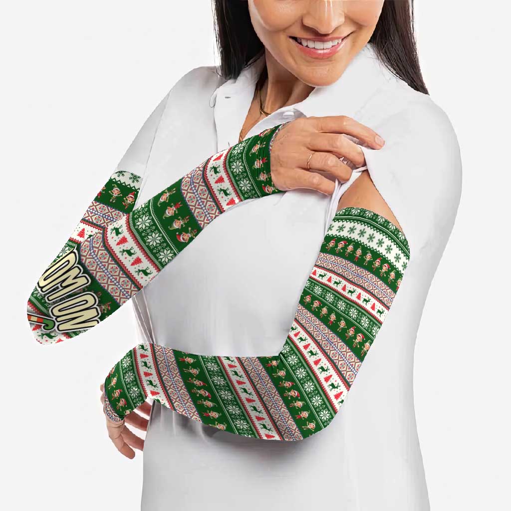 No Coffee No Workee Christmas Design Arm Sleeves Xmas Holiday Patterns - Wonder Print Shop