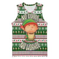 No Coffee No Workee Christmas Design Basketball Jersey Xmas Holiday Patterns - Wonder Print Shop