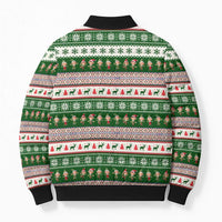 No Coffee No Workee Christmas Design Bomber Puffer Jacket Xmas Holiday Patterns - Wonder Print Shop