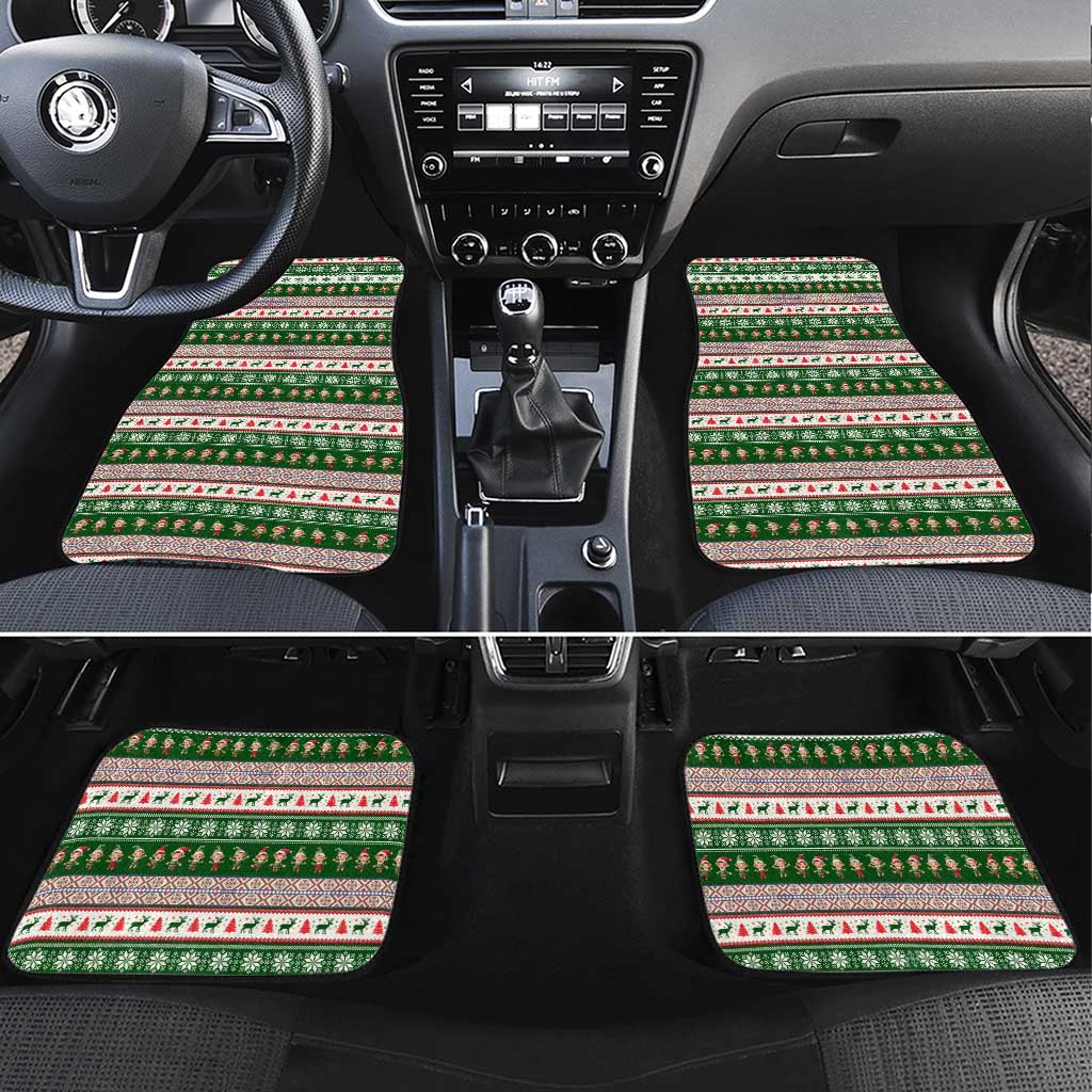No Coffee No Workee Christmas Design Car Mats Xmas Holiday Patterns - Wonder Print Shop