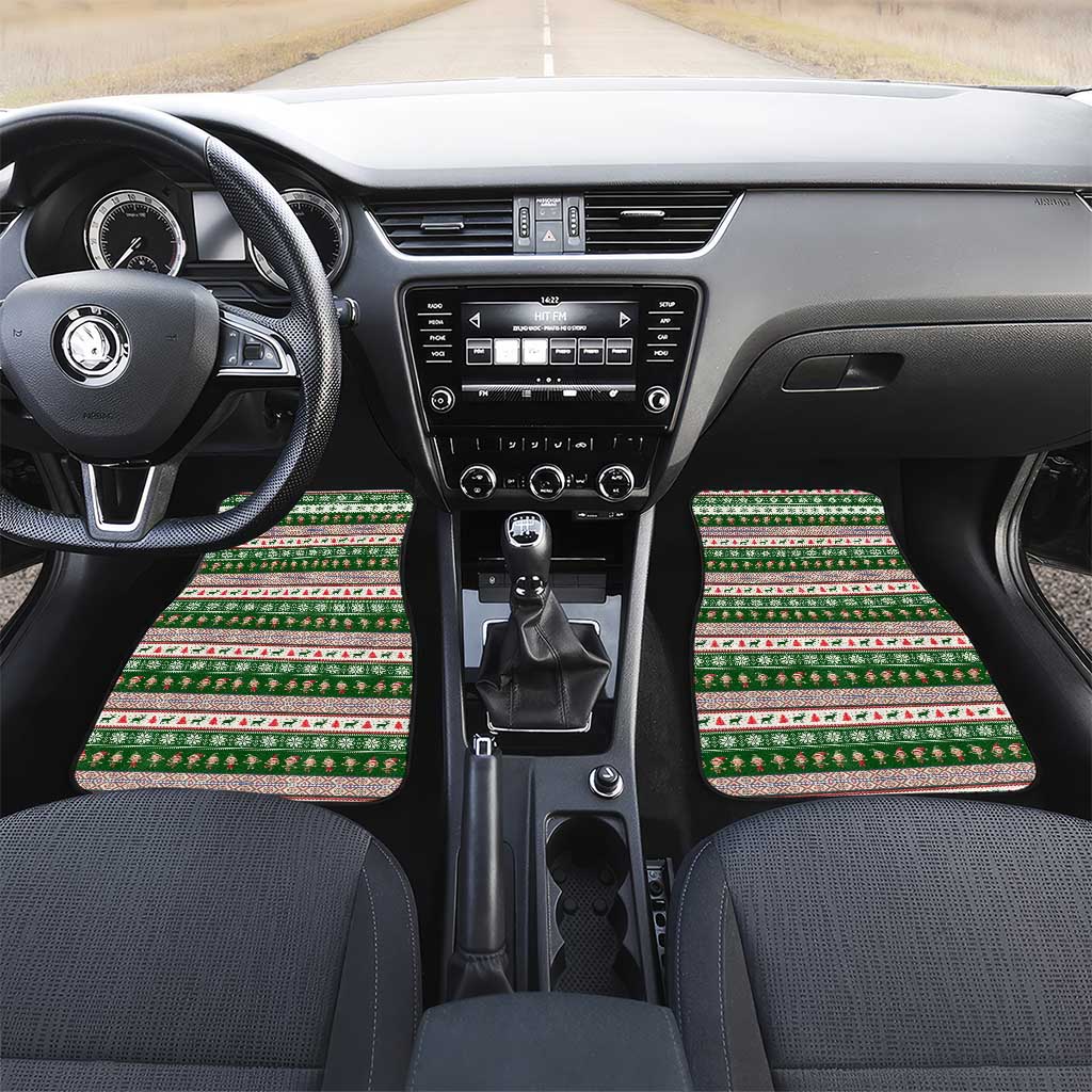 No Coffee No Workee Christmas Design Car Mats Xmas Holiday Patterns - Wonder Print Shop