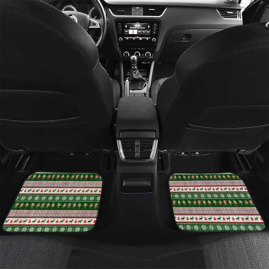 No Coffee No Workee Christmas Design Car Mats Xmas Holiday Patterns - Wonder Print Shop