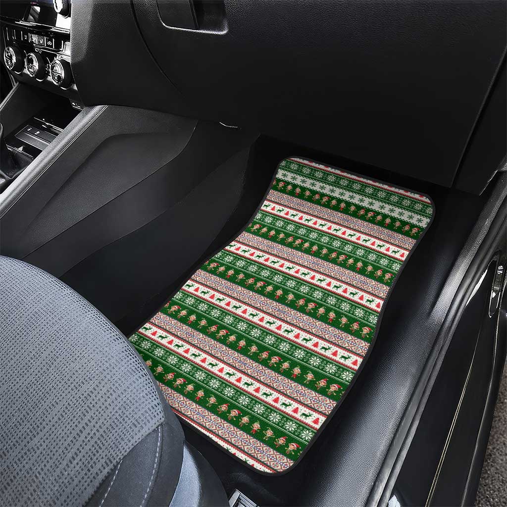 No Coffee No Workee Christmas Design Car Mats Xmas Holiday Patterns - Wonder Print Shop