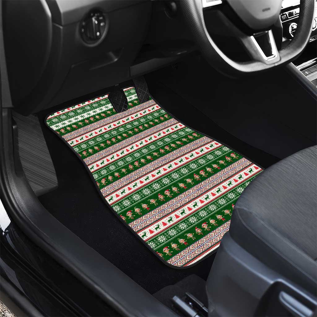 No Coffee No Workee Christmas Design Car Mats Xmas Holiday Patterns - Wonder Print Shop