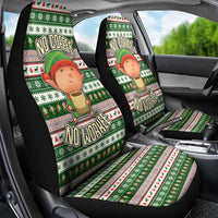 No Coffee No Workee Christmas Design Car Seat Cover Xmas Holiday Patterns - Wonder Print Shop