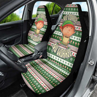 No Coffee No Workee Christmas Design Car Seat Cover Xmas Holiday Patterns - Wonder Print Shop