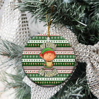 No Coffee No Workee Christmas Design Ceramic Ornament Xmas Holiday Patterns - Wonder Print Shop