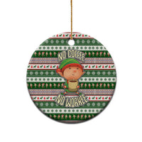 No Coffee No Workee Christmas Design Ceramic Ornament Xmas Holiday Patterns - Wonder Print Shop