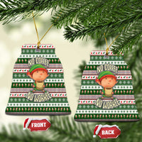 No Coffee No Workee Christmas Design Ceramic Ornament Xmas Holiday Patterns - Wonder Print Shop