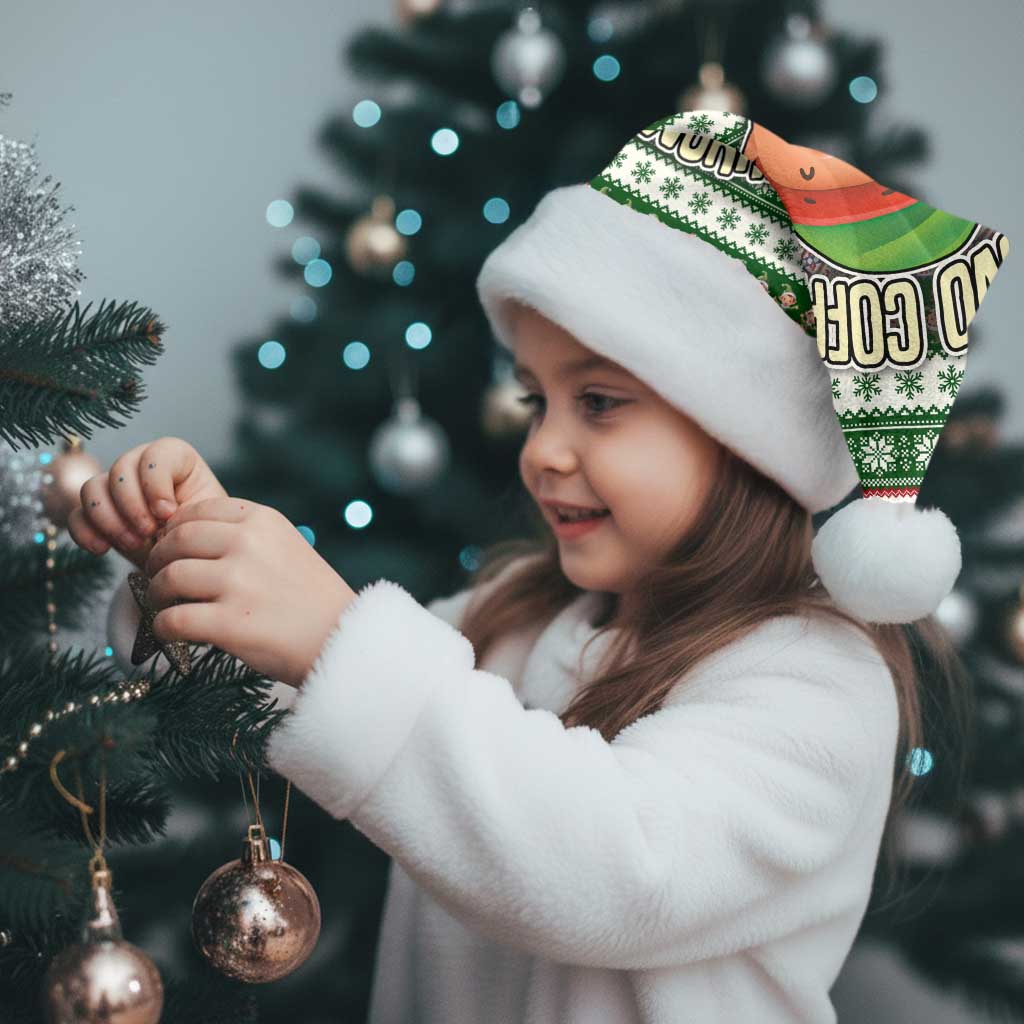 No Coffee No Workee Christmas Design Christmas Santa Hat Xmas Holiday Patterns - Wonder Print Shop