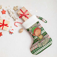 No Coffee No Workee Christmas Design Christmas Stocking Xmas Holiday Patterns - Wonder Print Shop