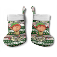 No Coffee No Workee Christmas Design Christmas Stocking Xmas Holiday Patterns - Wonder Print Shop