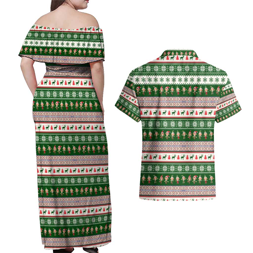 No Coffee No Workee Christmas Design Couples Matching Off Shoulder Maxi Dress and Hawaiian Shirt Xmas Holiday Patterns - Wonder Print Shop