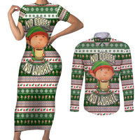 No Coffee No Workee Christmas Design Couples Matching Short Sleeve Bodycon Dress and Long Sleeve Button Shirt Xmas Holiday Patterns - Wonder Print Shop