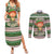 No Coffee No Workee Christmas Design Couples Matching Summer Maxi Dress and Long Sleeve Button Shirt Xmas Holiday Patterns - Wonder Print Shop