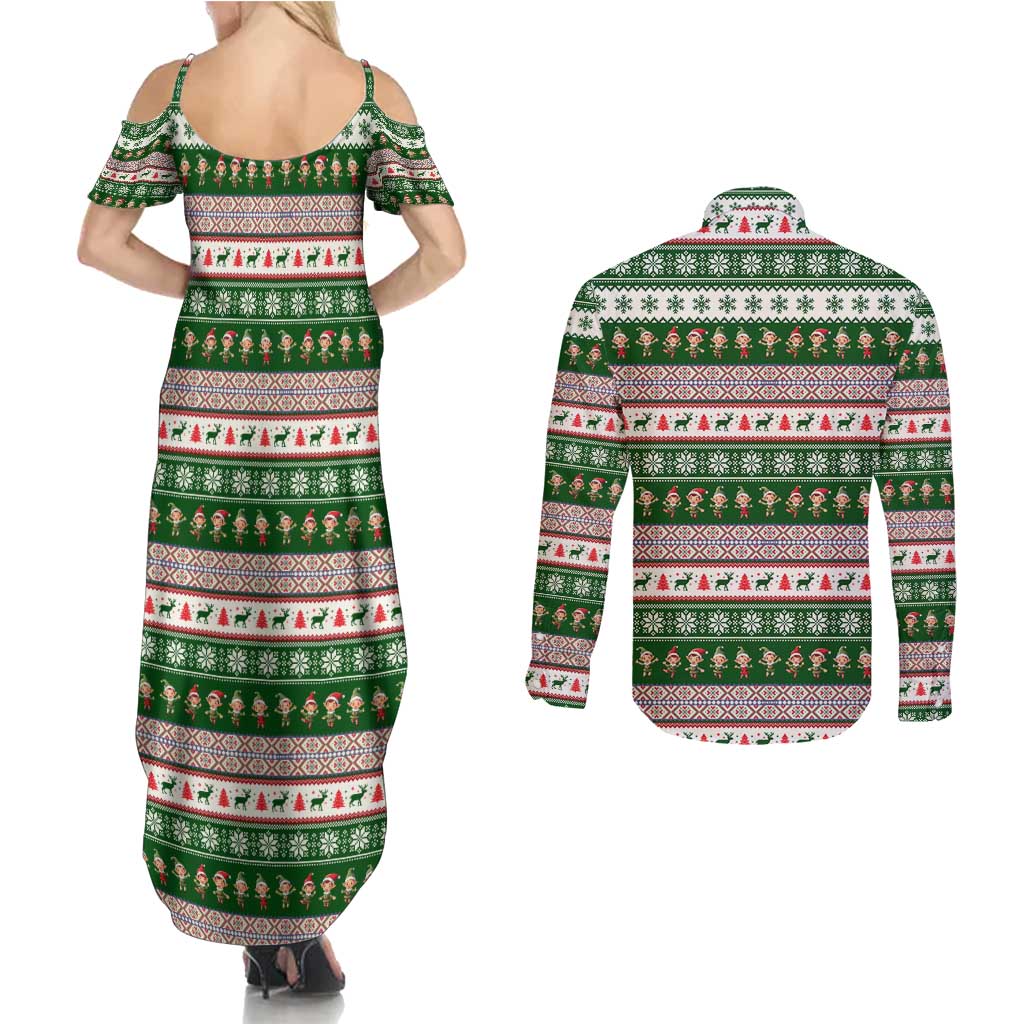 No Coffee No Workee Christmas Design Couples Matching Summer Maxi Dress and Long Sleeve Button Shirt Xmas Holiday Patterns - Wonder Print Shop